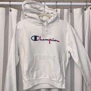 Champion White hoodie
